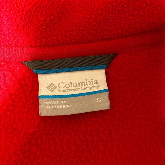 COLUMBIA Raspberry Fleece Zip Up Lightweight Hoodie/Jacket - Picture 3 of 3